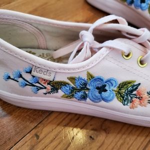 Keds x Rifle Paper Co. Kickstart Embroidered Herb Garden Sneaker size 7